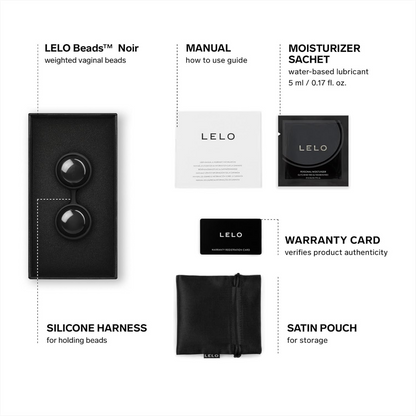 LELO Weighted Vaginal Beads Noir