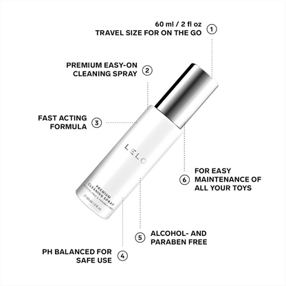 LELO Premium Anti-Bacterial Cleaning Spray 60ml