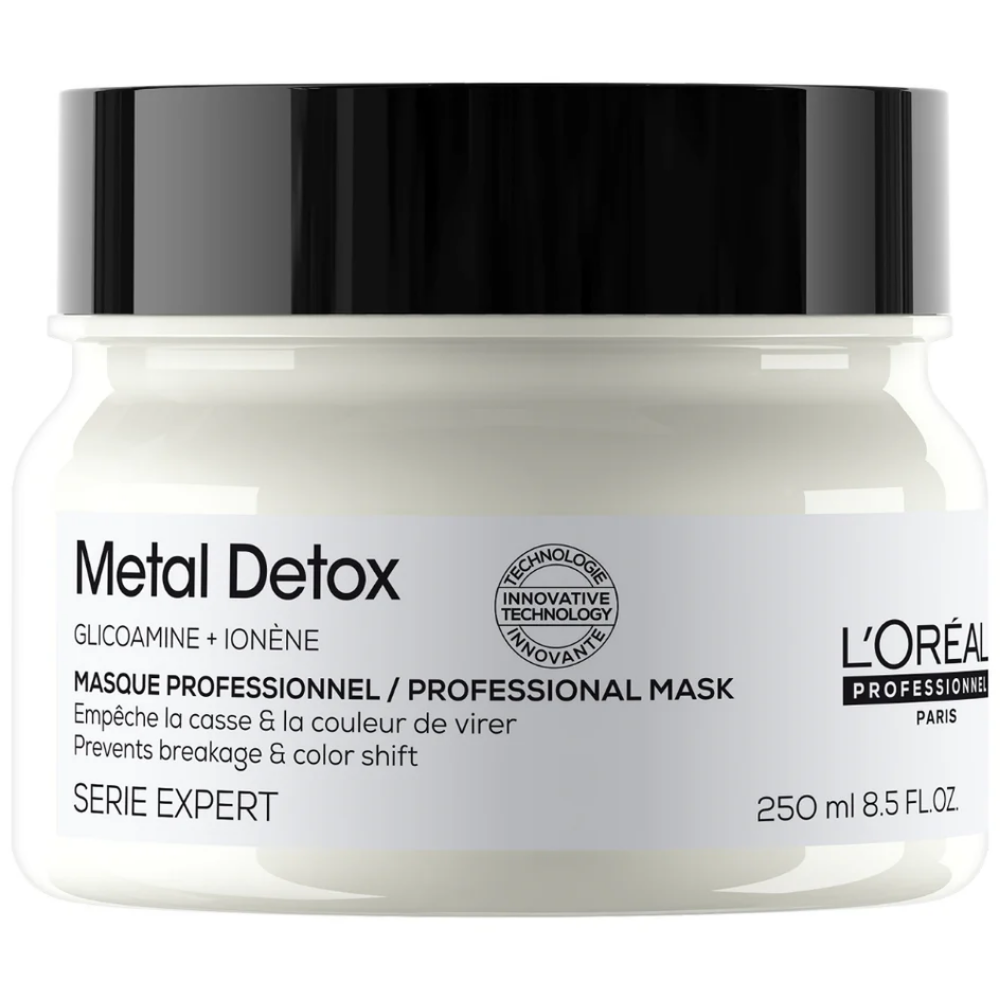 L'Oreal Professionnel Serie Expert Metal Detox Anti-Metal Cleansing Cream Shampoo 300ml & Mask 250ml Twin