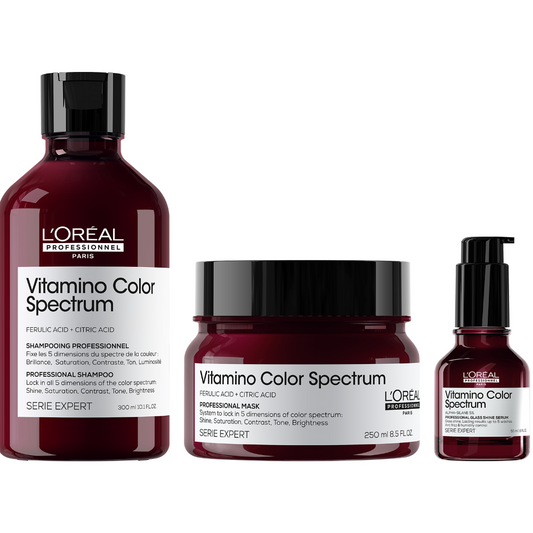 L'Oreal Professionnel Serie Expert Vitamino Colour Spectrum Shampoo, Mask & Serum Trio