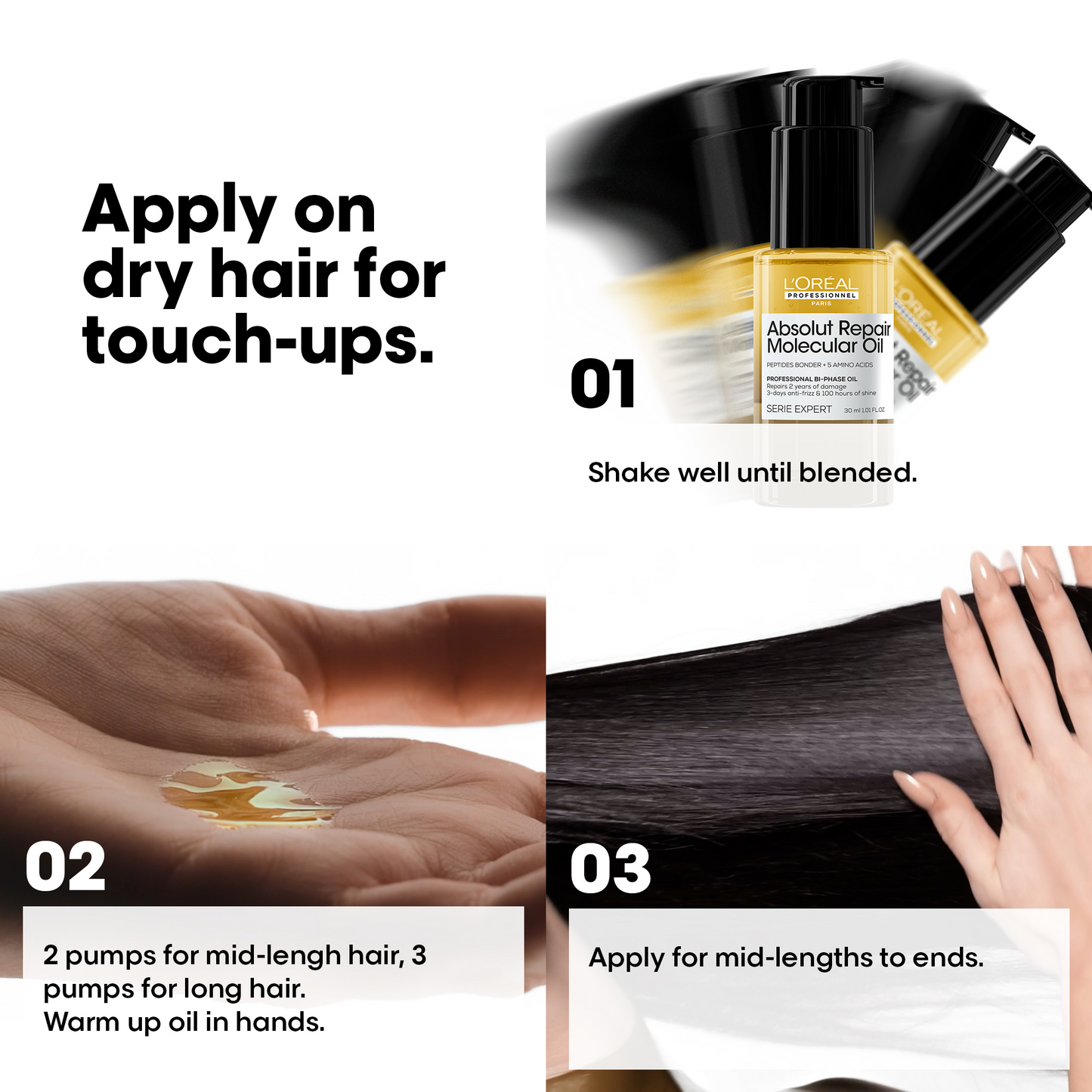 L'Oreal Professionnel Serie Expert Absolut Repair Molecular Bi-Phase Oil 90ml