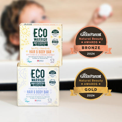 Eco Warrior Baby & Child Gently Cleansing Hair & Body Bar 50g