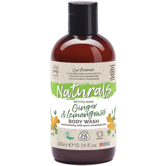 Little Soap Company Naturals Ginger & Lemongrass Revitalising Body Wash 300ml