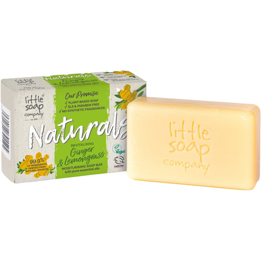 Little Soap Company Naturals Moisturising Soap Bar Ginger & Lemongrass 100g