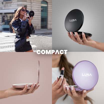 Luna London Compact Mirror Chalk Grey