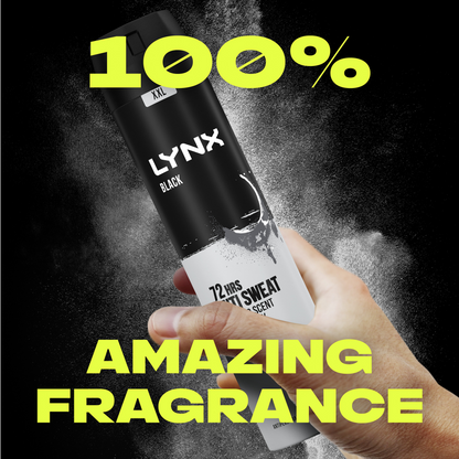 Lynx XXL Black 72h Frozen Pear & Cedarwood Anti-Perspirant Deodorant Spray 250ml