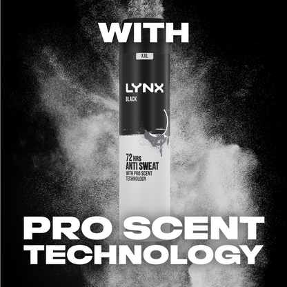 Lynx XXL Black 72h Frozen Pear & Cedarwood Anti-Perspirant Deodorant Spray 250ml