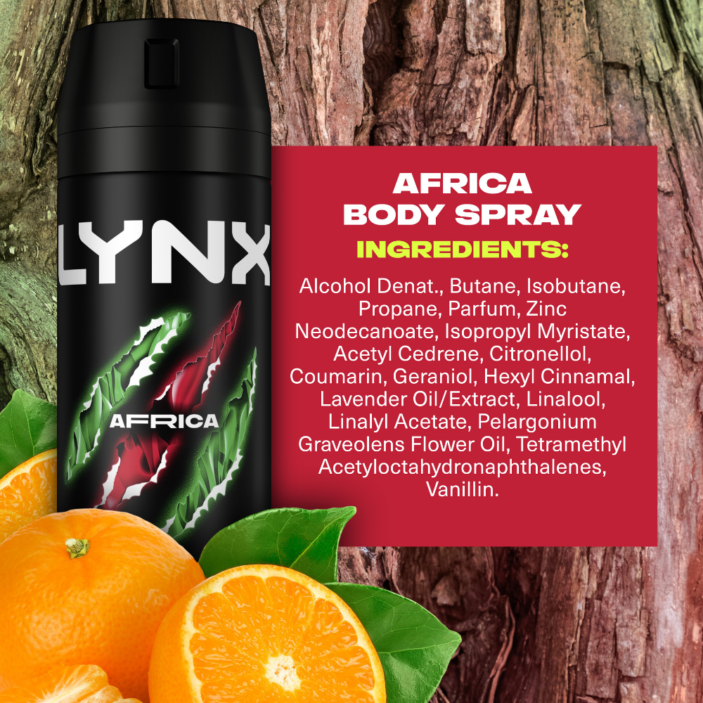 Lynx Africa 48h Deodorant Body Spray 150ml