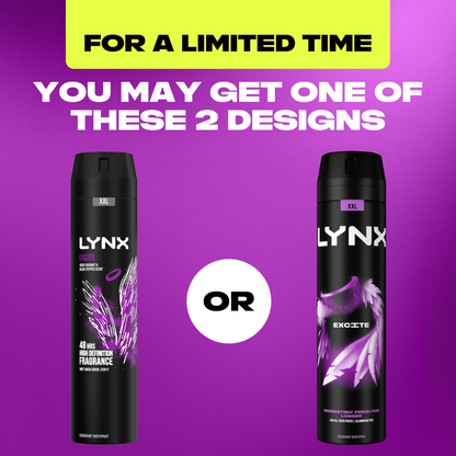 Lynx XXL Excite 48h Crisp Coconut & Black Pepper Deodorant Body Spray 250ml