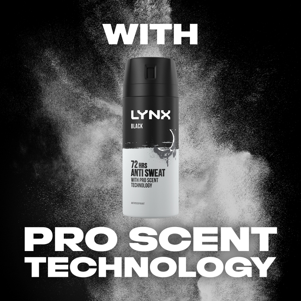 Lynx Black 72h Frozen Pear & Cedarwood Anti-Perspirant Deodorant Spray 150ml
