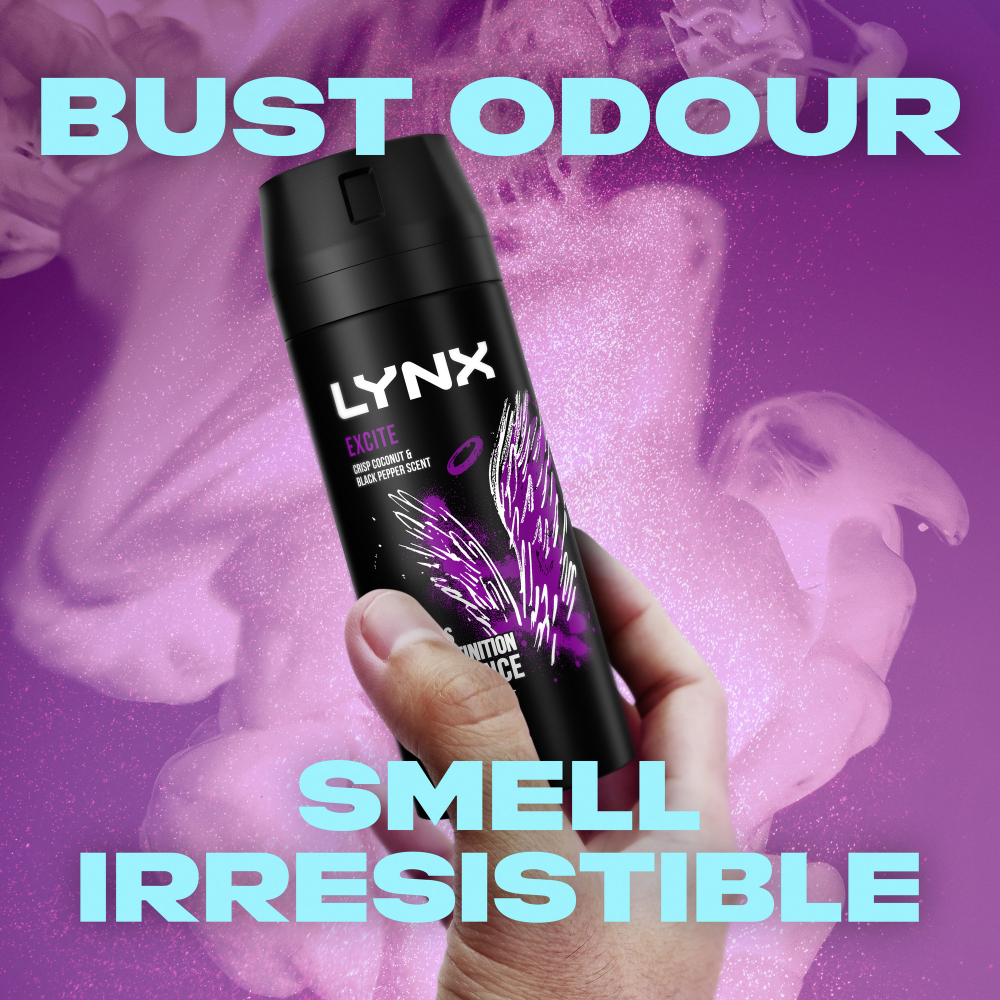 Lynx Excite 48h Crisp Coconut & Black Pepper Deodorant Body Spray 150ml
