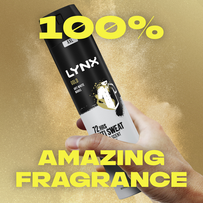 Lynx XXL Gold 72h Oudwood & Fresh Vanilla Anti-Perspirant Deodorant Body Spray 250ml