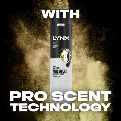 Lynx XXL Gold 72h Oudwood & Fresh Vanilla Anti-Perspirant Deodorant Body Spray 250ml