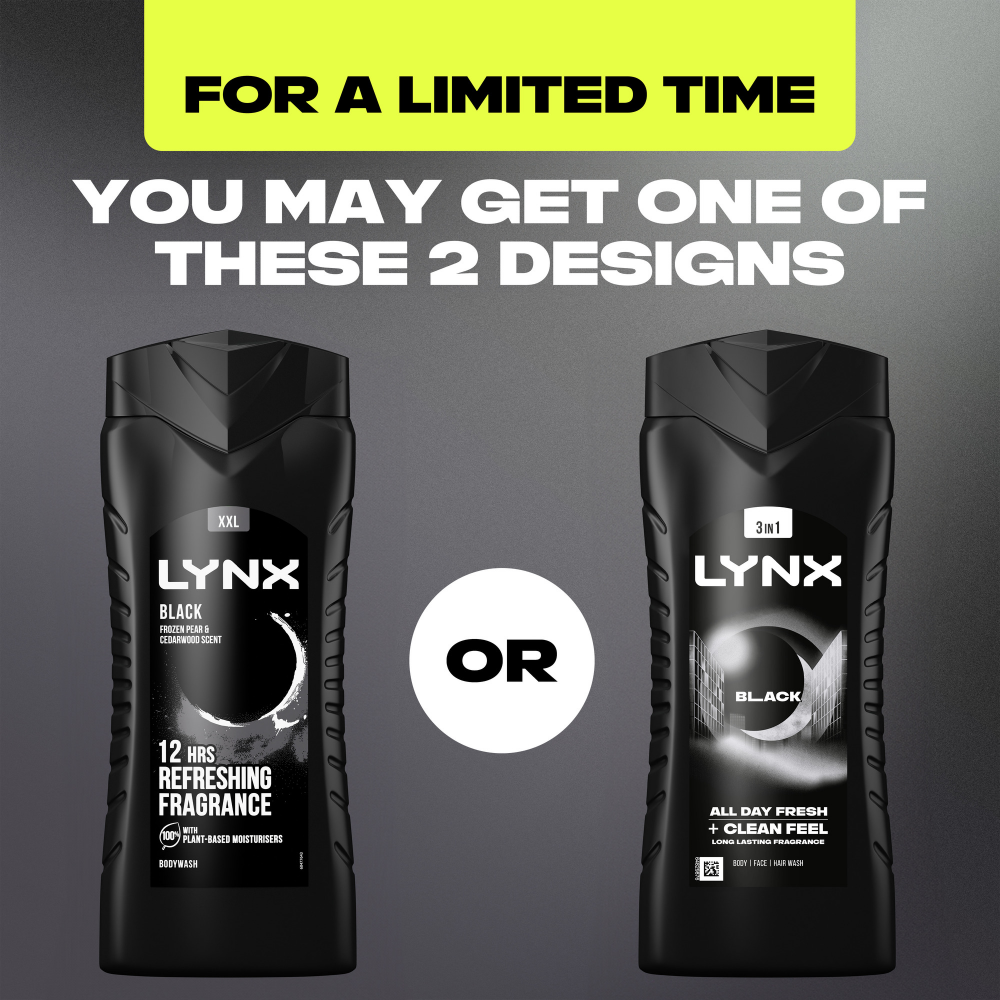 Lynx XXL Black Shower Gel 500ml