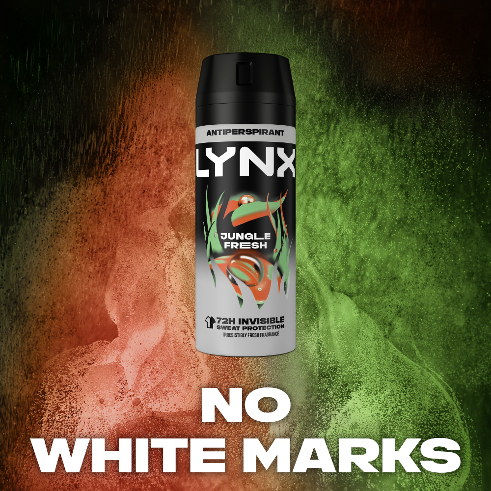 Lynx Jungle Fresh 72h Palm Leaves & Amber Anti-Perspirant Deodorant Spray 250ml