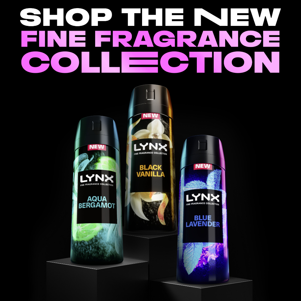 Lynx Fine Fragrance 72h Blue Lavender Mint & Amber Premium Deodorant Body Spray 150ml
