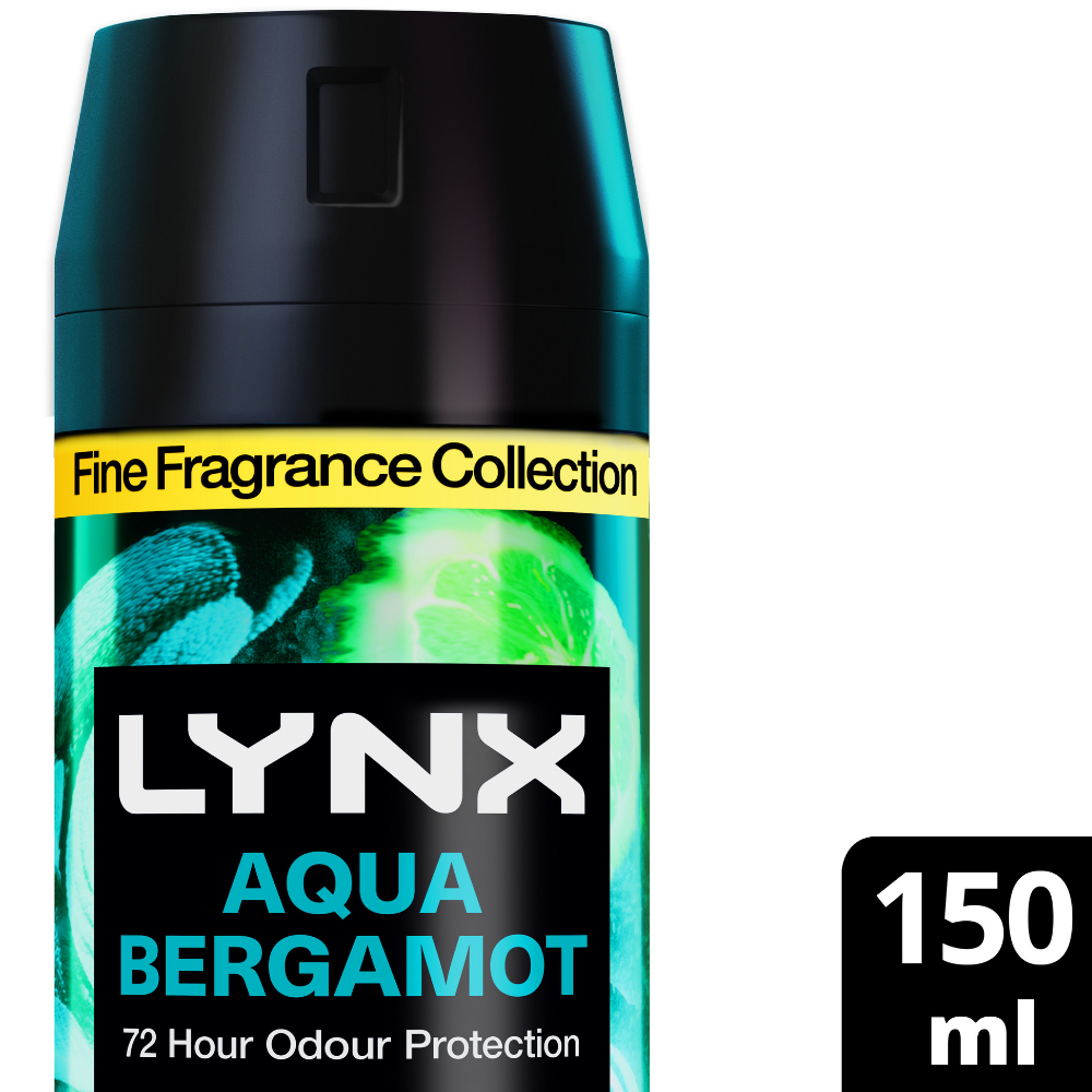 Lynx Fine Fragrance 72h Aqua Bergamot Sage & Juniper Premium Deodorant Body Spray 150ml