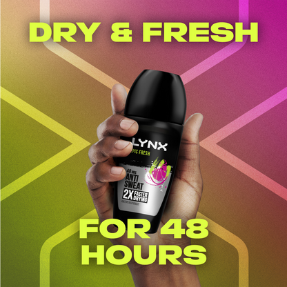 Lynx Epic Fresh 48h Grapefruit & Tropical Pineapple Anti-Perspirant Deodorant Roll-On 50ml
