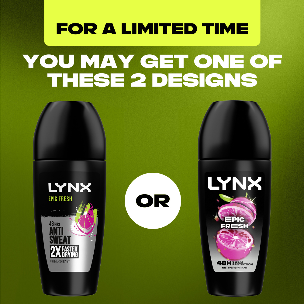Lynx Epic Fresh 48h Grapefruit & Tropical Pineapple Anti-Perspirant Deodorant Roll-On 50ml