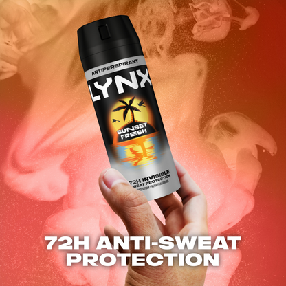 Lynx Sunset Fresh 72h Mango & Mandarin Anti-Perspirant Deodorant Spray 150ml