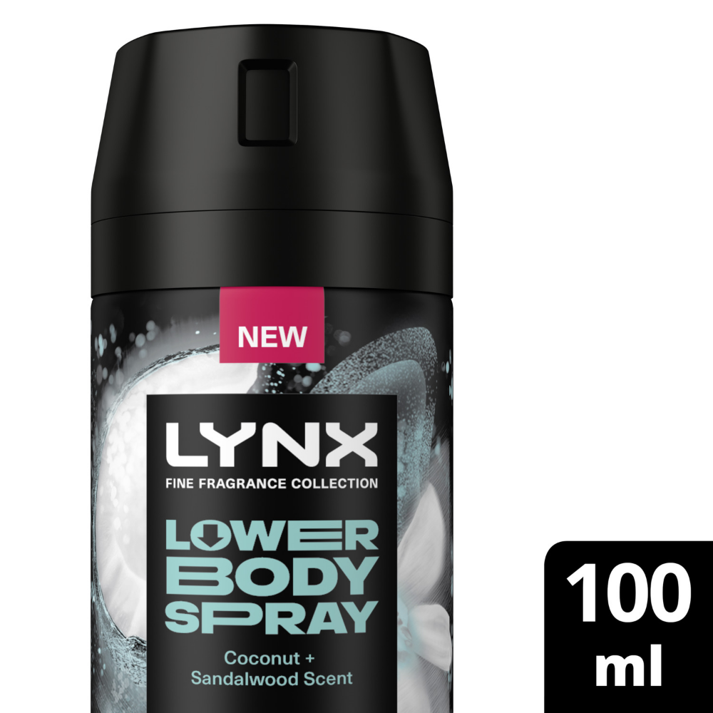 Lynx Fine Fragrance 72h Coconut & Sandalwood Lower Deodorant Body Spray 100ml