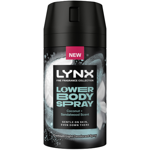 Lynx Fine Fragrance 72h Coconut & Sandalwood Lower Deodorant Body Spray 100ml