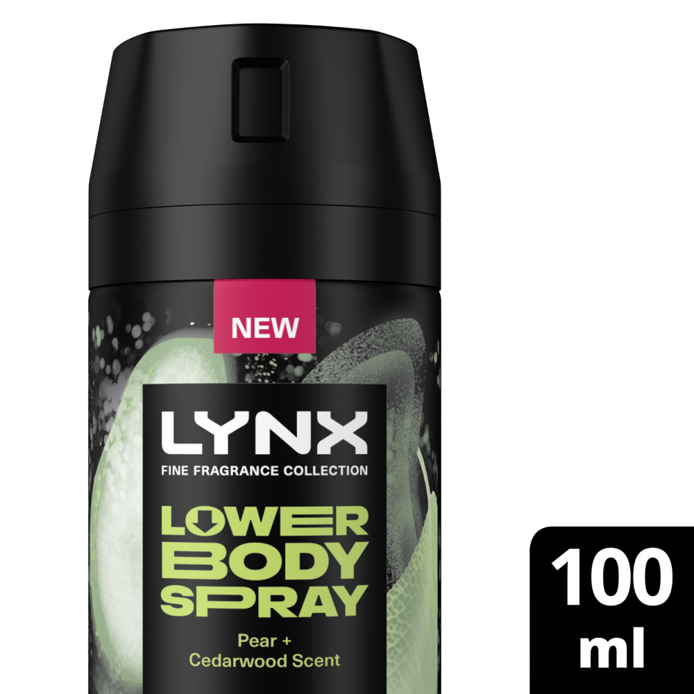 Lynx Fine Fragrance 72h Pear & Cedarwood Lower Deodorant Body Spray 100ml