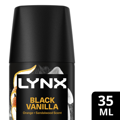 Lynx Fine Fragrance 72h Black Vanilla Orange & Sandalwood Premium Deodorant Body Spray 35ml