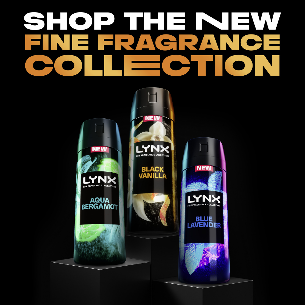 Lynx Fine Fragrance 72h Black Vanilla Orange & Sandalwood Premium Deodorant Body Spray 35ml
