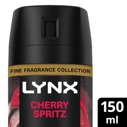 Lynx Fine Fragrance 72h Cherry Spritz Red Apple & Amber Premium Deodorant Body Spray 35ml