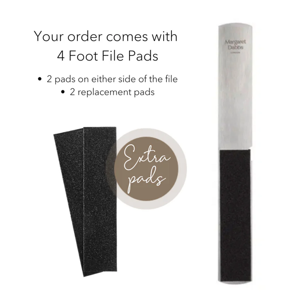 Margaret Dabbs London Fabulous Feet Foot File with 2 Replacement Pads