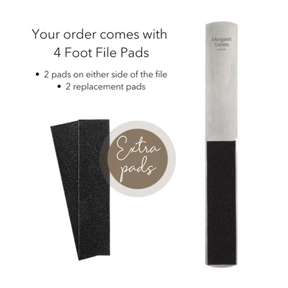 Margaret Dabbs London Fabulous Feet Foot File with 2 Replacement Pads