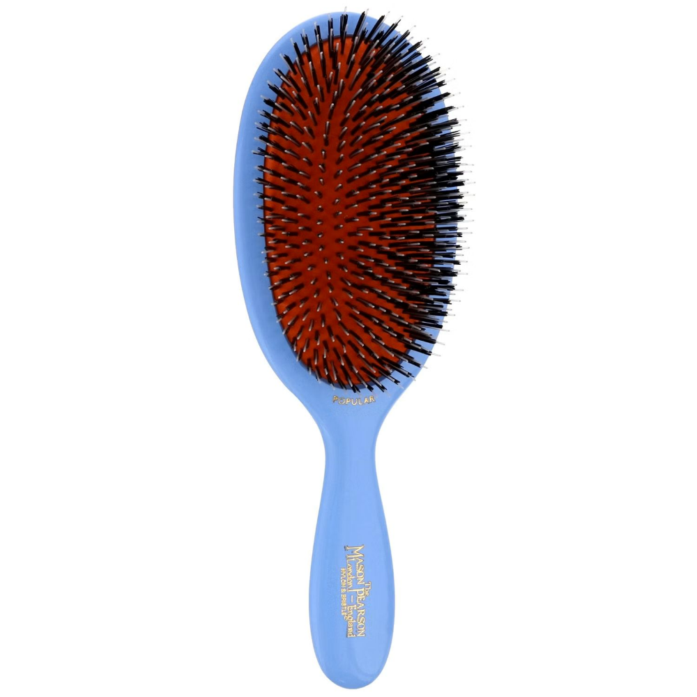Mason Pearson Pocket Boar Bristle Hairbrush Blue B4