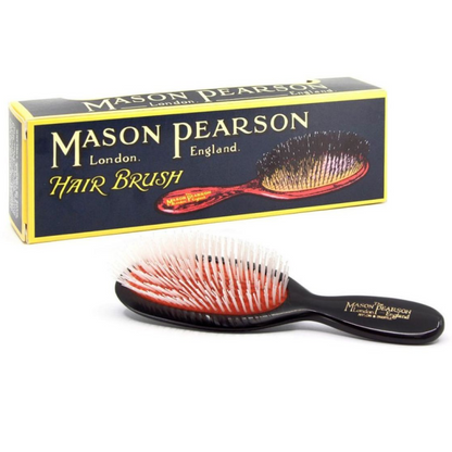 Mason Pearson Pocket Nylon Hairbrush Dark Ruby N4