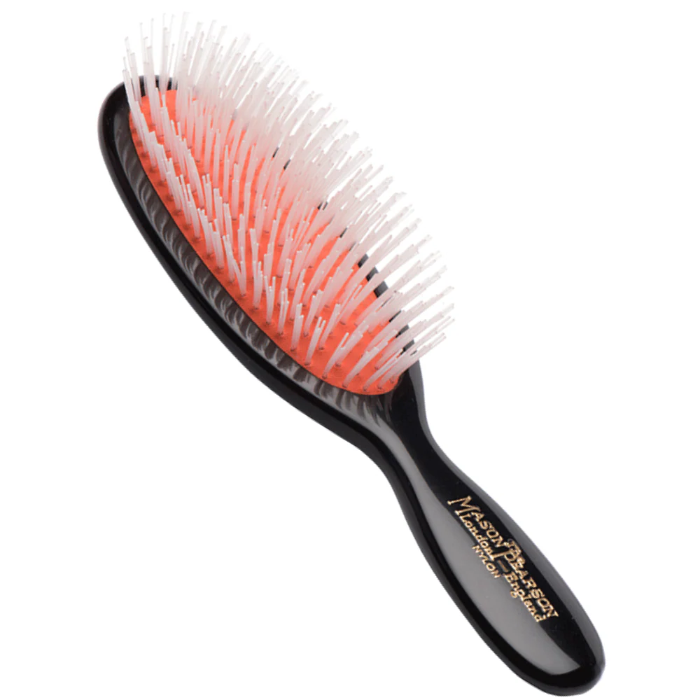 Mason Pearson Pocket Nylon Hairbrush Dark Ruby N4