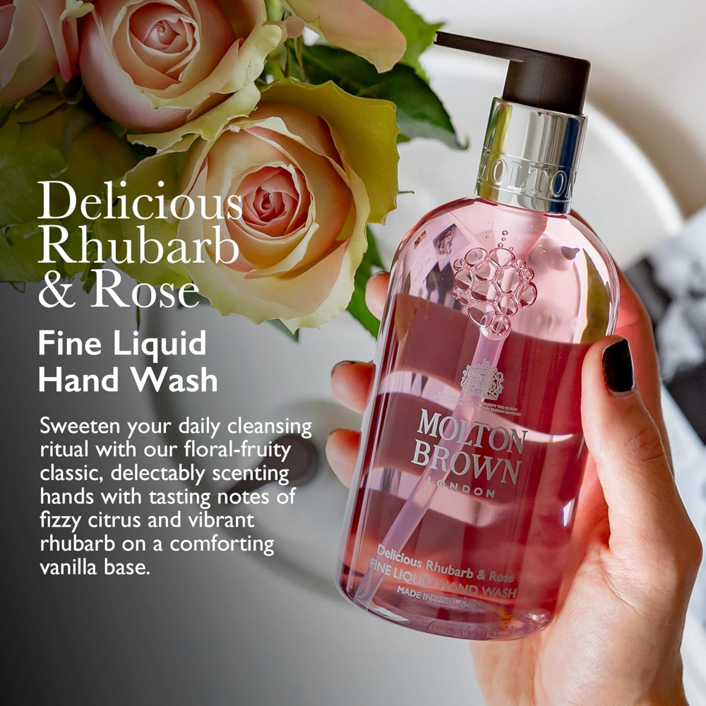 Molton Brown Delicious Rhubarb & Rose Fine Liquid Hand Wash 300ml