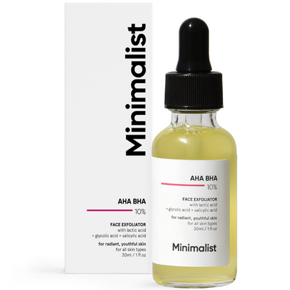 Minimalist AHA BHA 10% Face Exfoliator 30ml