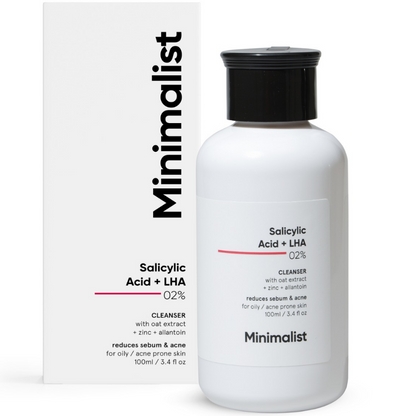 Minimalist Salicylic + LHA 02% Face Cleanser 100ml