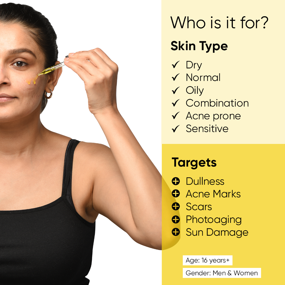 Minimalist Rosehip Oil & Vitamin C 100% Face Serum 30ml