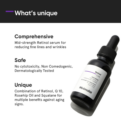 Minimalist Retinol 0.6% Face Serum 30ml