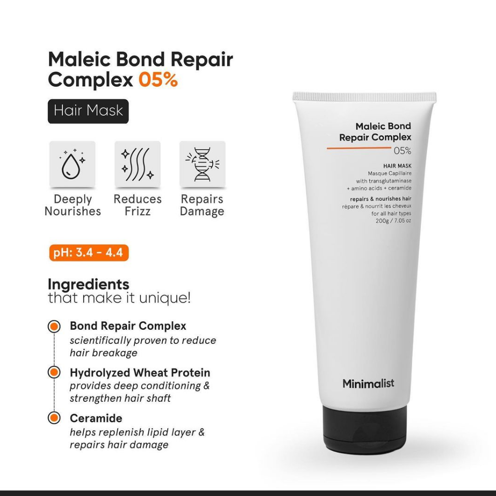 Minimalist Maleic Bond Repair Complex 05% Hair Mask 200g
