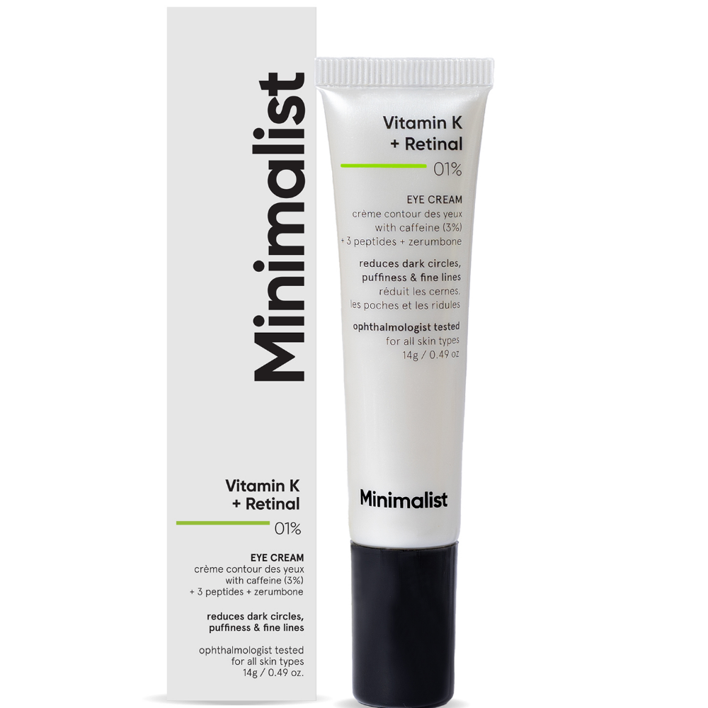 Minimalist Vitamin K + Retinal 01% Eye Cream 14g