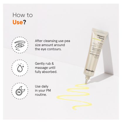 Minimalist Vitamin K + Retinal 01% Eye Cream 14g