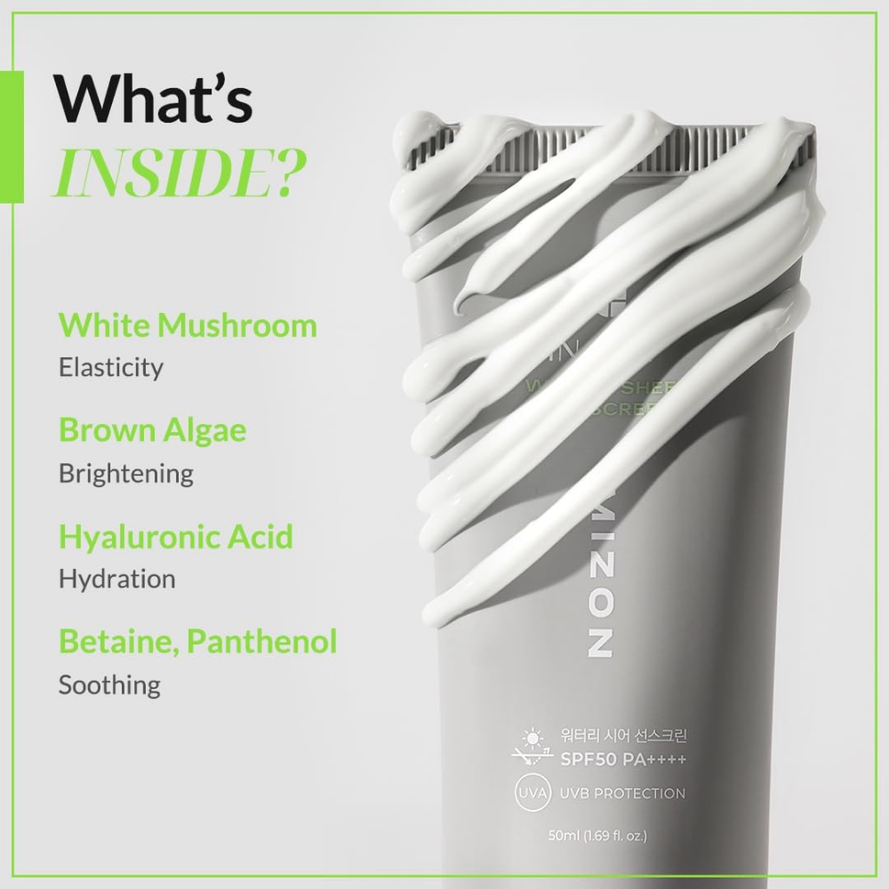 Mizon Inout Watery Sheer Sunscreen PA++++ SPF50+ 50ml