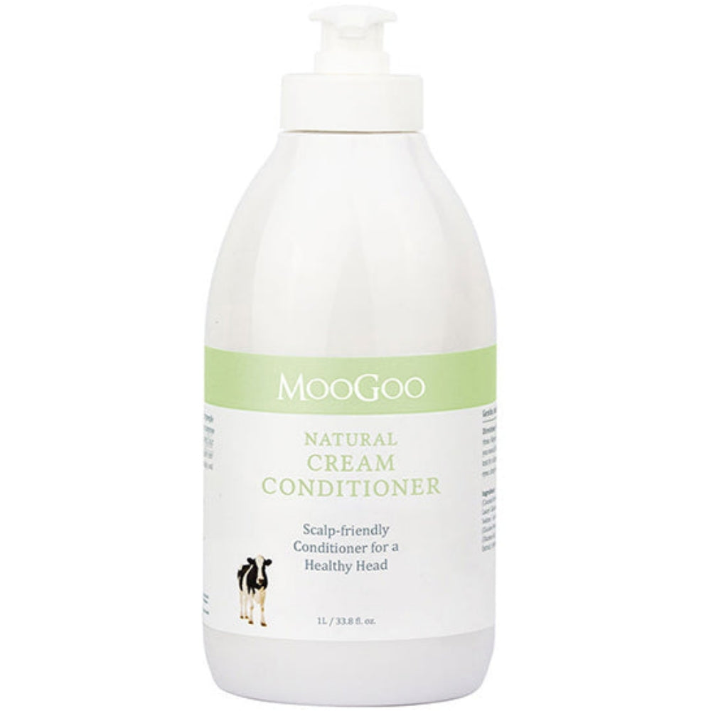 MooGoo Natural Milk Scalp-Friendly Shampoo & Conditioner Twin 2 x 1000ml