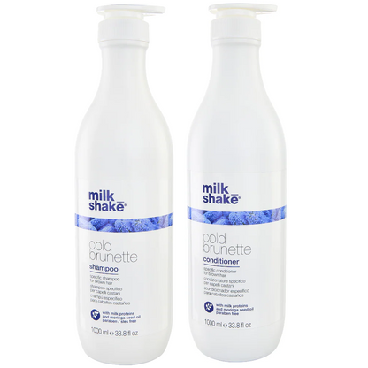 Milk_Shake Cold Brunette Specific Shampoo & Conditioner Twin 2 x 1000ml