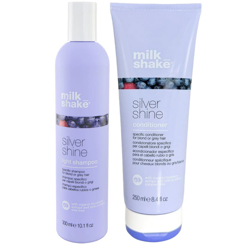 Milk_Shake Silver Shine Light Shampoo 300ml & Silver Shine Conditioner 250ml Twin