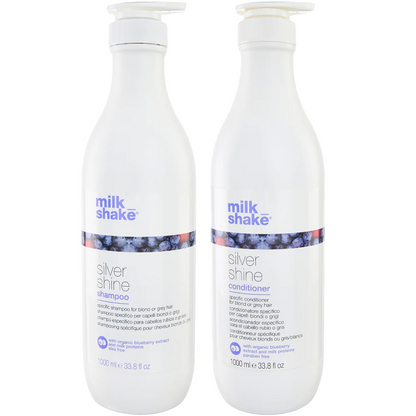 Milk_Shake Silver Shine Shampoo & Conditioner Twin 2 x 1000ml
