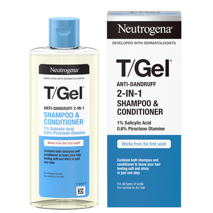 Neutrogena T/Gel 2-In-1 Anti-Dandruff Shampoo & Conditioner 250ml