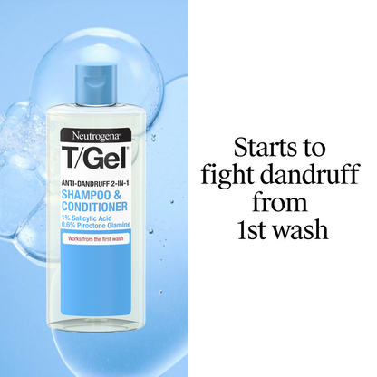 Neutrogena T/Gel 2-In-1 Anti-Dandruff Shampoo & Conditioner 250ml